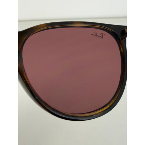 Ray-Ban Brown Womens Tortoise Case Wipe Oversized Gradient Lens Sunglasses main image 4